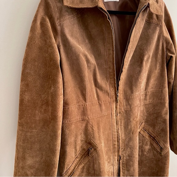 Brown Suede Jacket - Picture 3 of 4